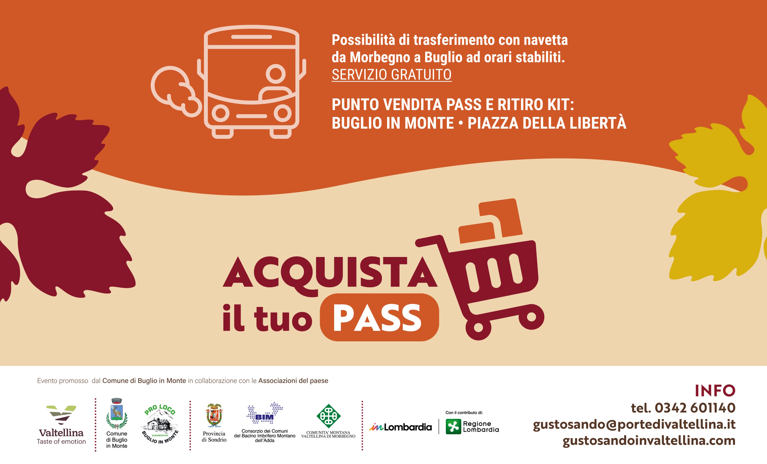 Acquista il tuo pass - Buglio