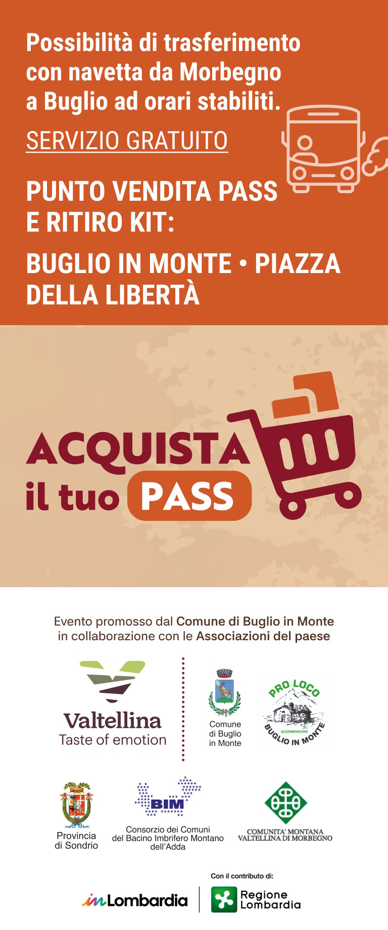 Acquista il tuo pass - Buglio