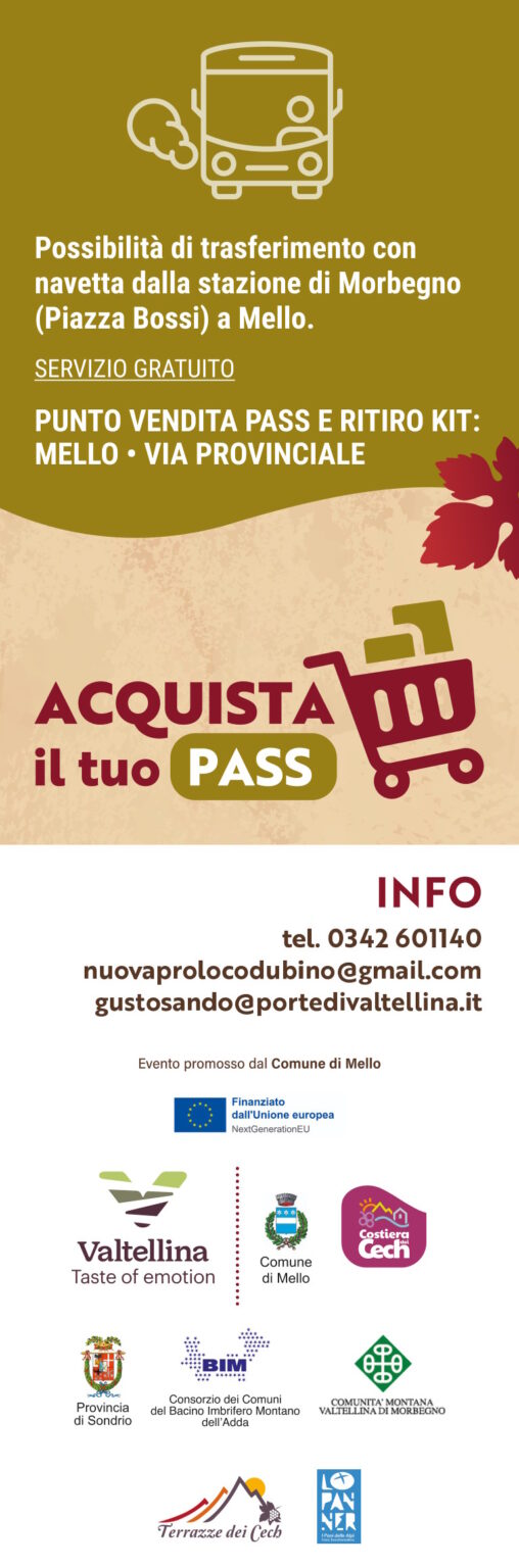Acquista il tuo pass - Mello